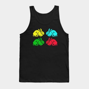 Vintage drawing rabbits Tank Top